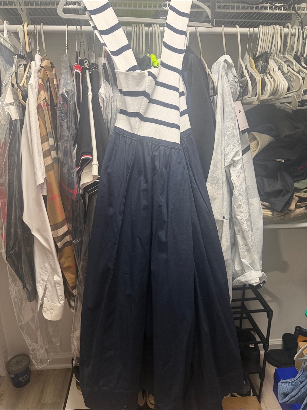 Maeve Sleeveless Crossback Twofer Midi Dress - Picture 4 of 5